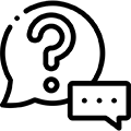 FAQ icon representing answers about Infinity from Marvin replacement windows and Windows of Wisconsin services.