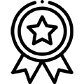 Award badge icon representing quality Infinity from Marvin replacement windows by Windows of Wisconsin.